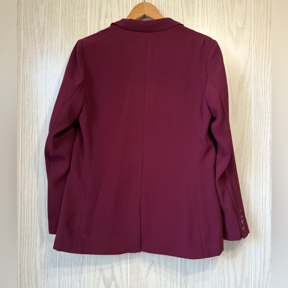 Adrianna Papell Women's Crepe Blazer Jacket Size Medium Windsor Wine NWT - Picture 5 of 5